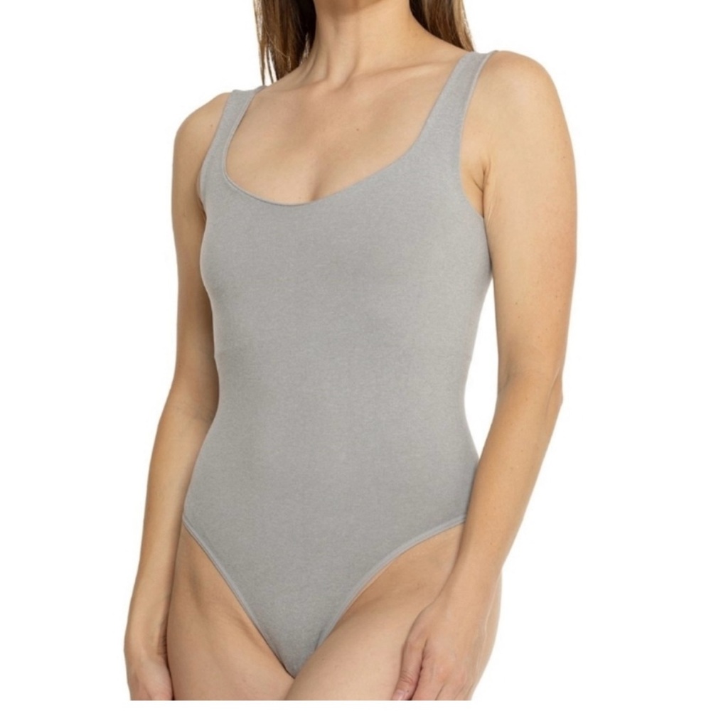 Free People Gray Bodysuit